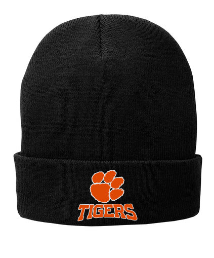 Embroidered Paw Logo Lined Beanie