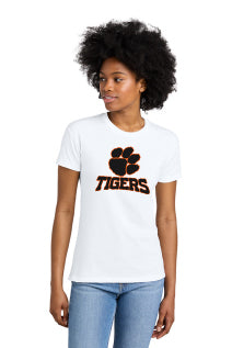 ADULT Taos Youth Football Women's Paw Print Tee