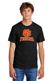 ADULT Taos Youth Football Paw Print Tee w/ Roster Option