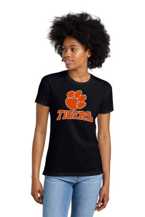 ADULT Taos Youth Football Women's Paw Print Tee